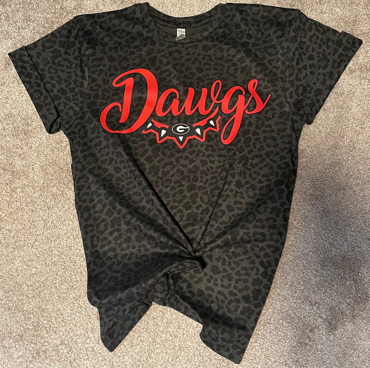 Georgia-Dawgs Black Leopard