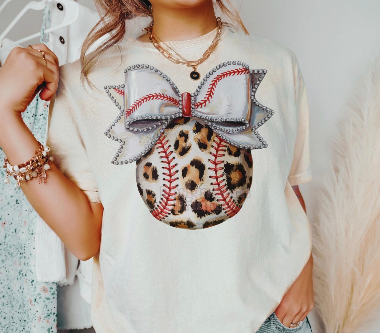 Baseball- Leopard Coquette