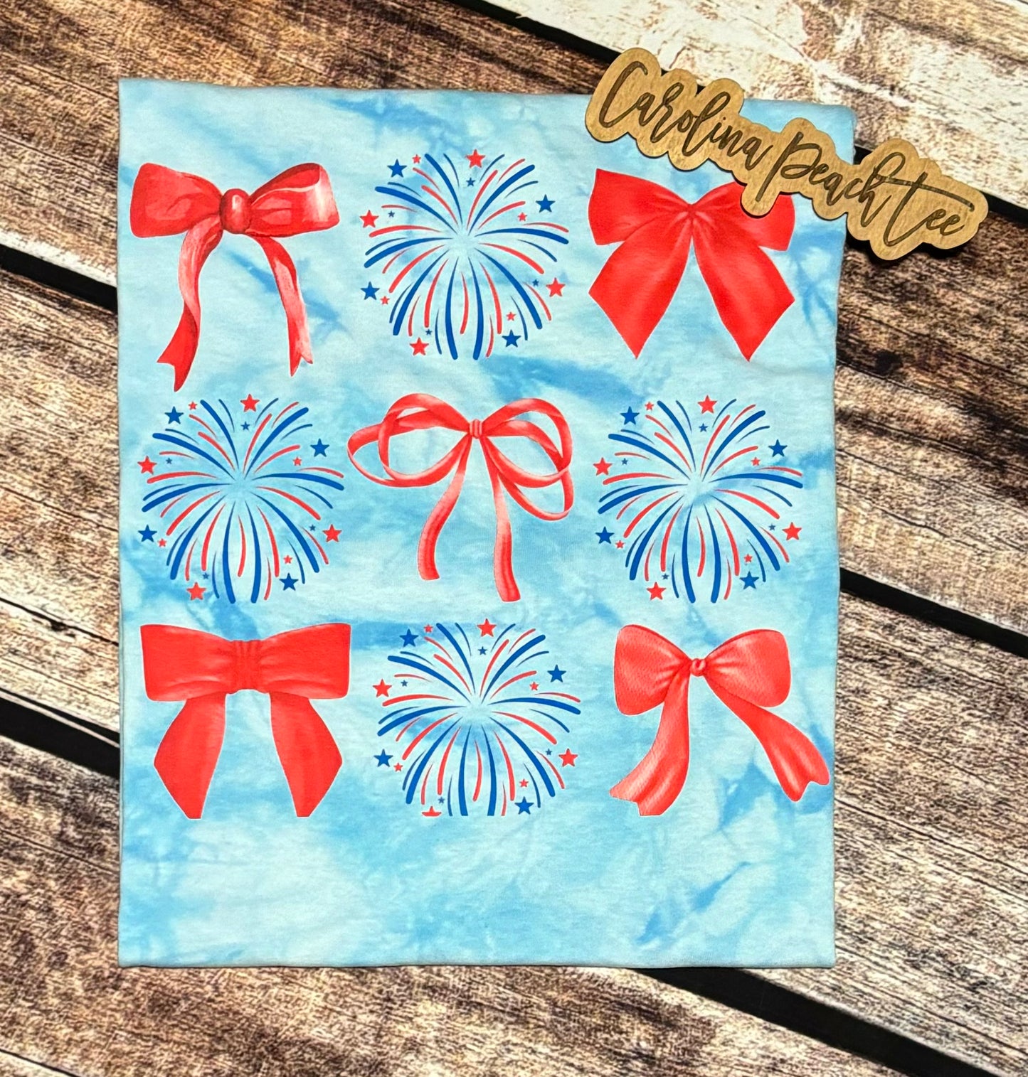 Red, White, & Blue Bow Collage