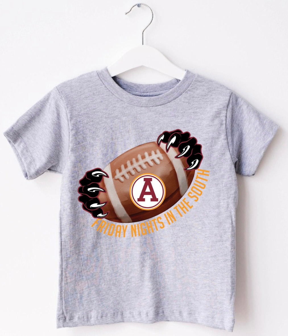 Abbeville- Watercolor Football (Claw)