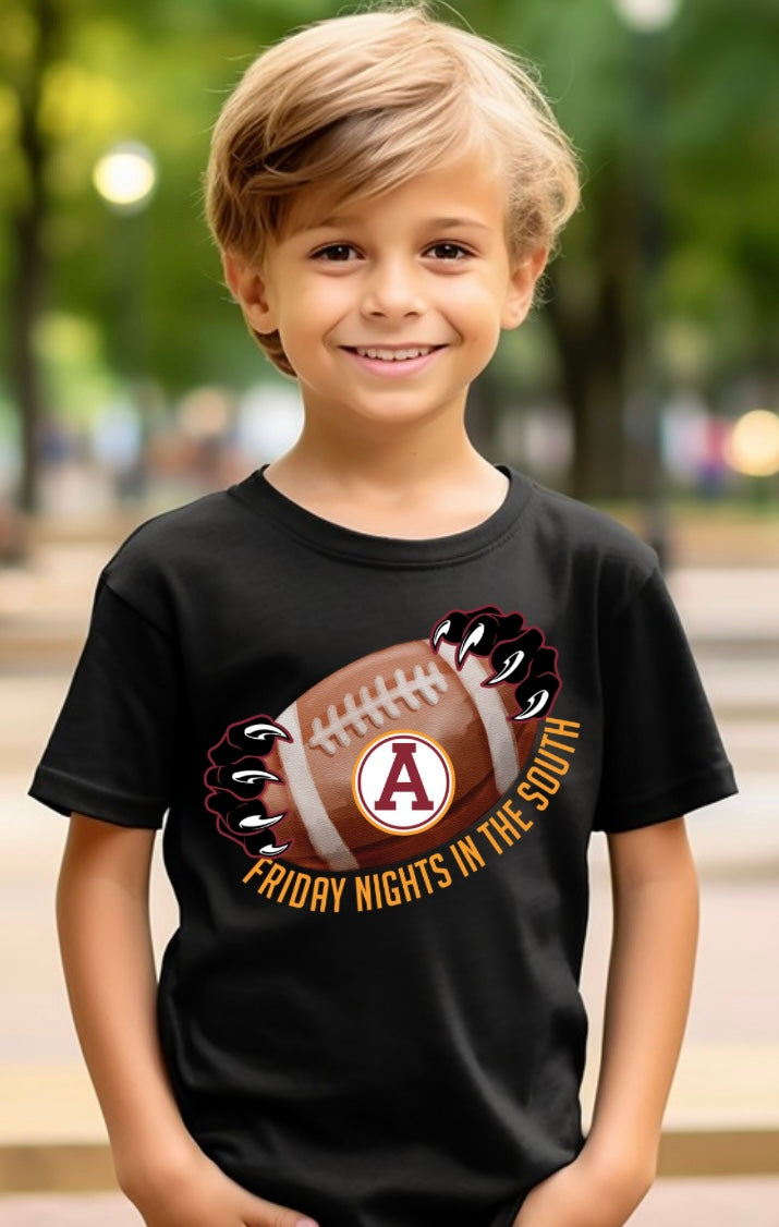Abbeville- Watercolor Football (Claw)