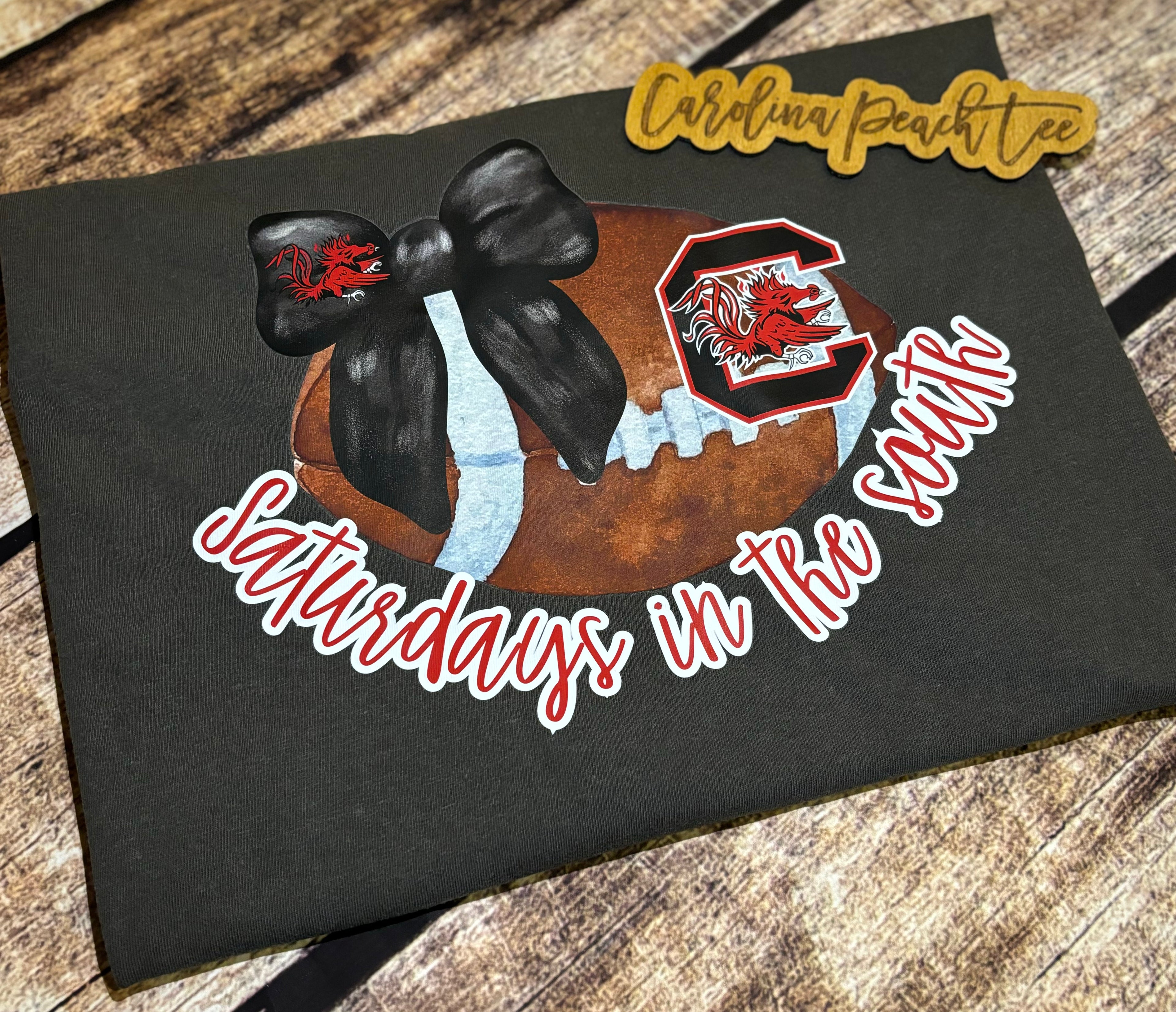 Carolina- Saturdays In The South Football {Comfort Color}