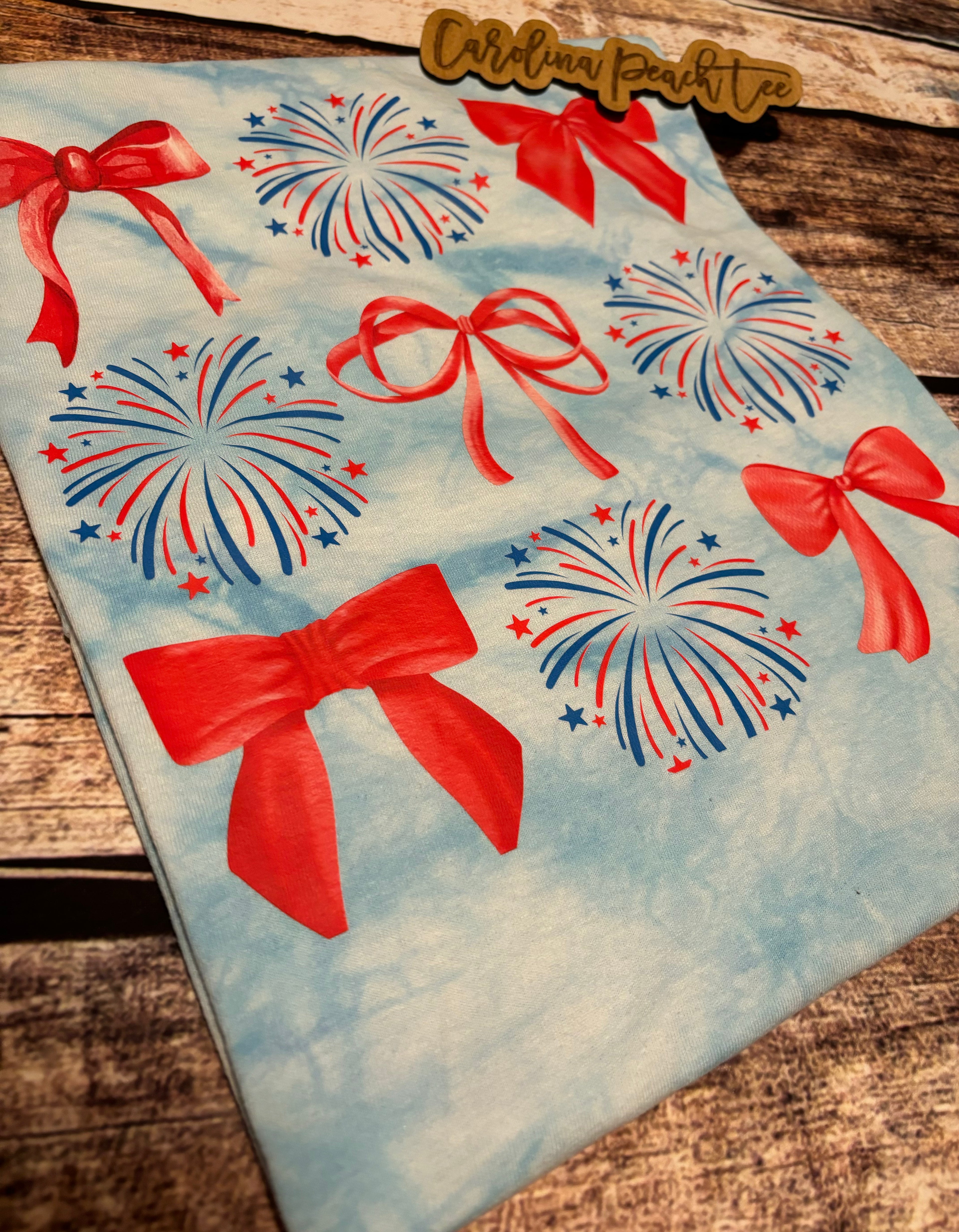 Patriotic- Fireworks Bow Collage