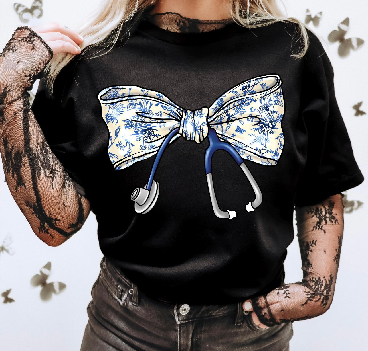 Stethoscope Bow Tee