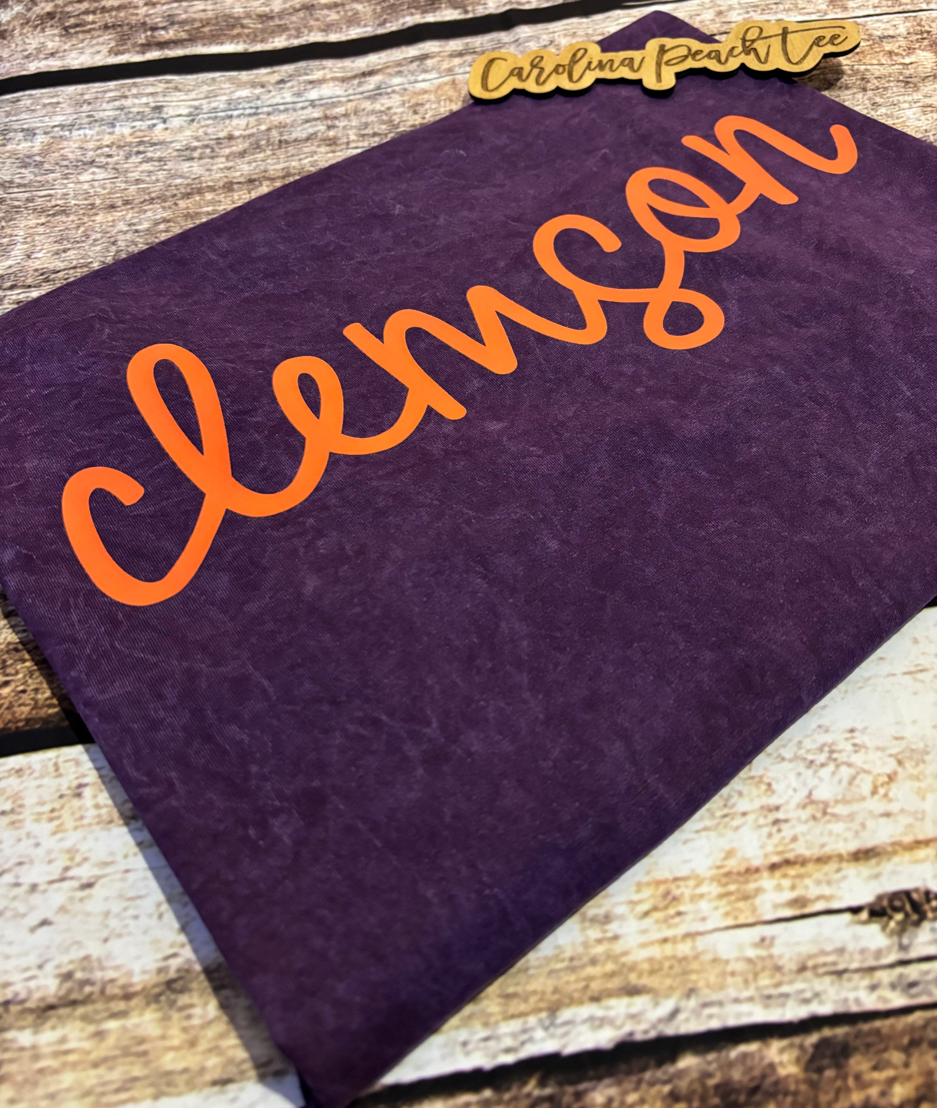 Clemson- Script {Mineral Wash}