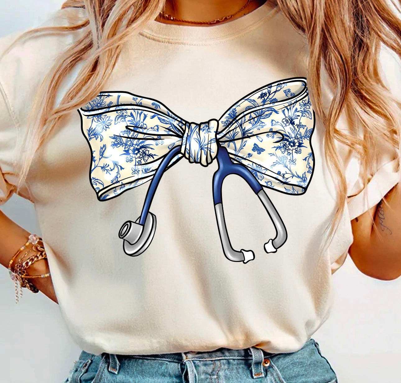 Stethoscope Bow Tee
