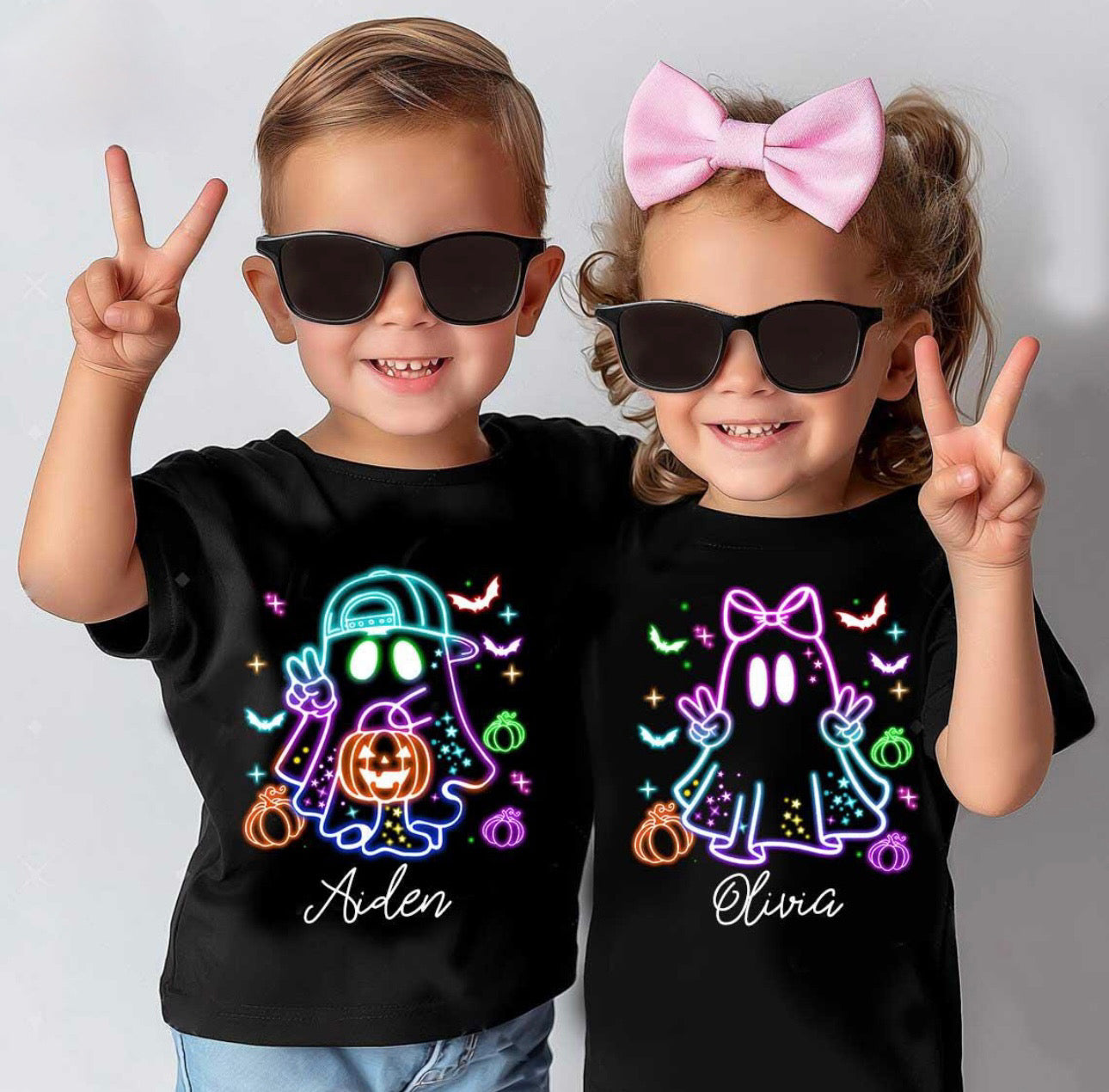 Halloween- Personalized Neon Ghost