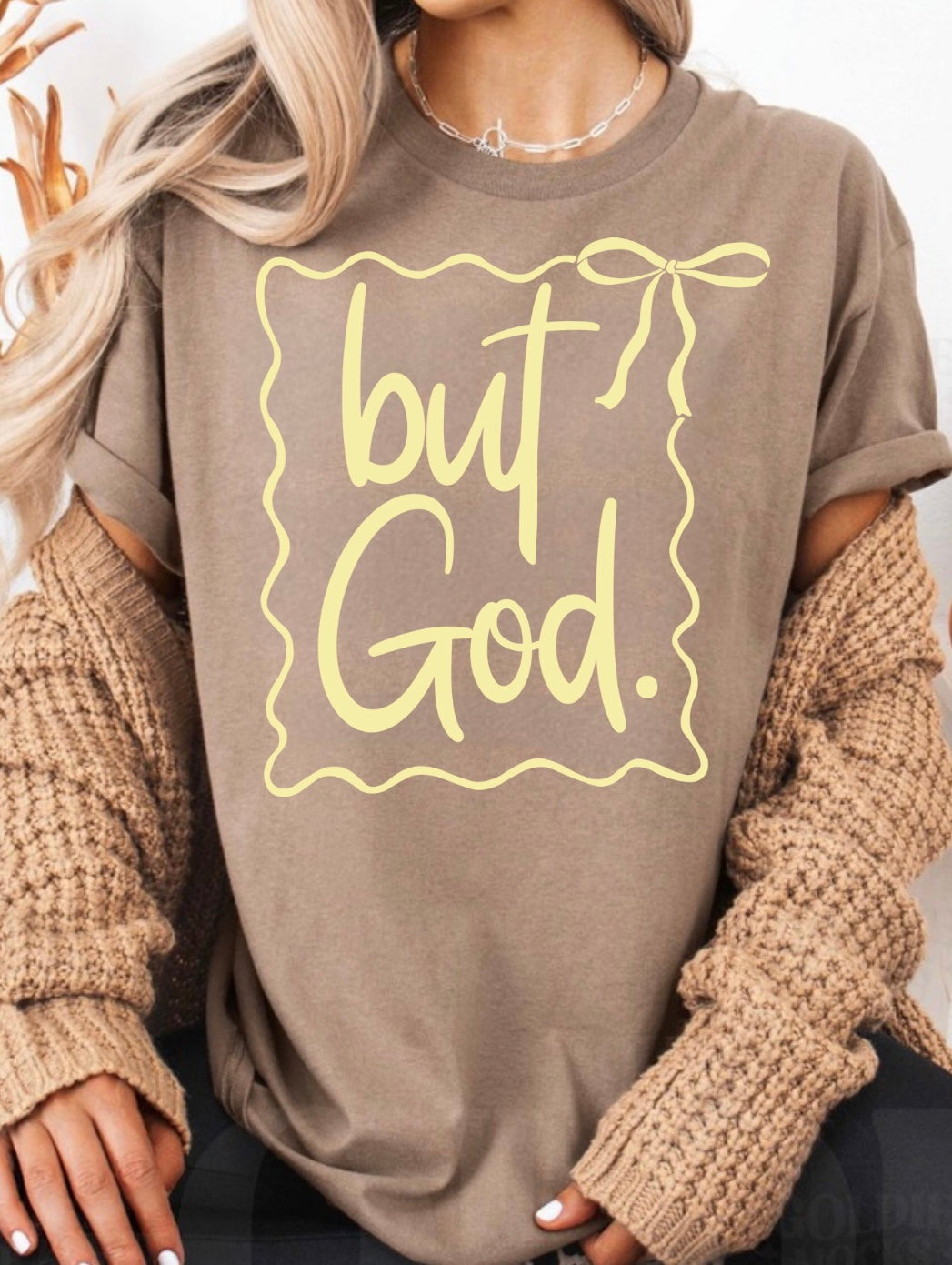 Religious- But God + Ribbon