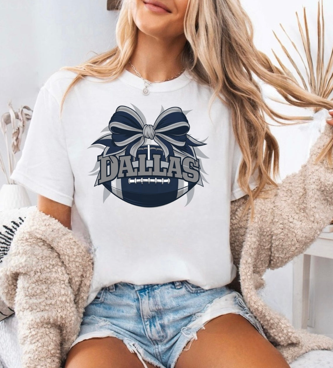 Dallas- Football Bow