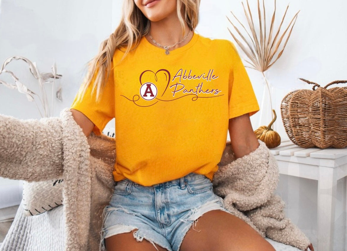 Abbeville- Script Heart
