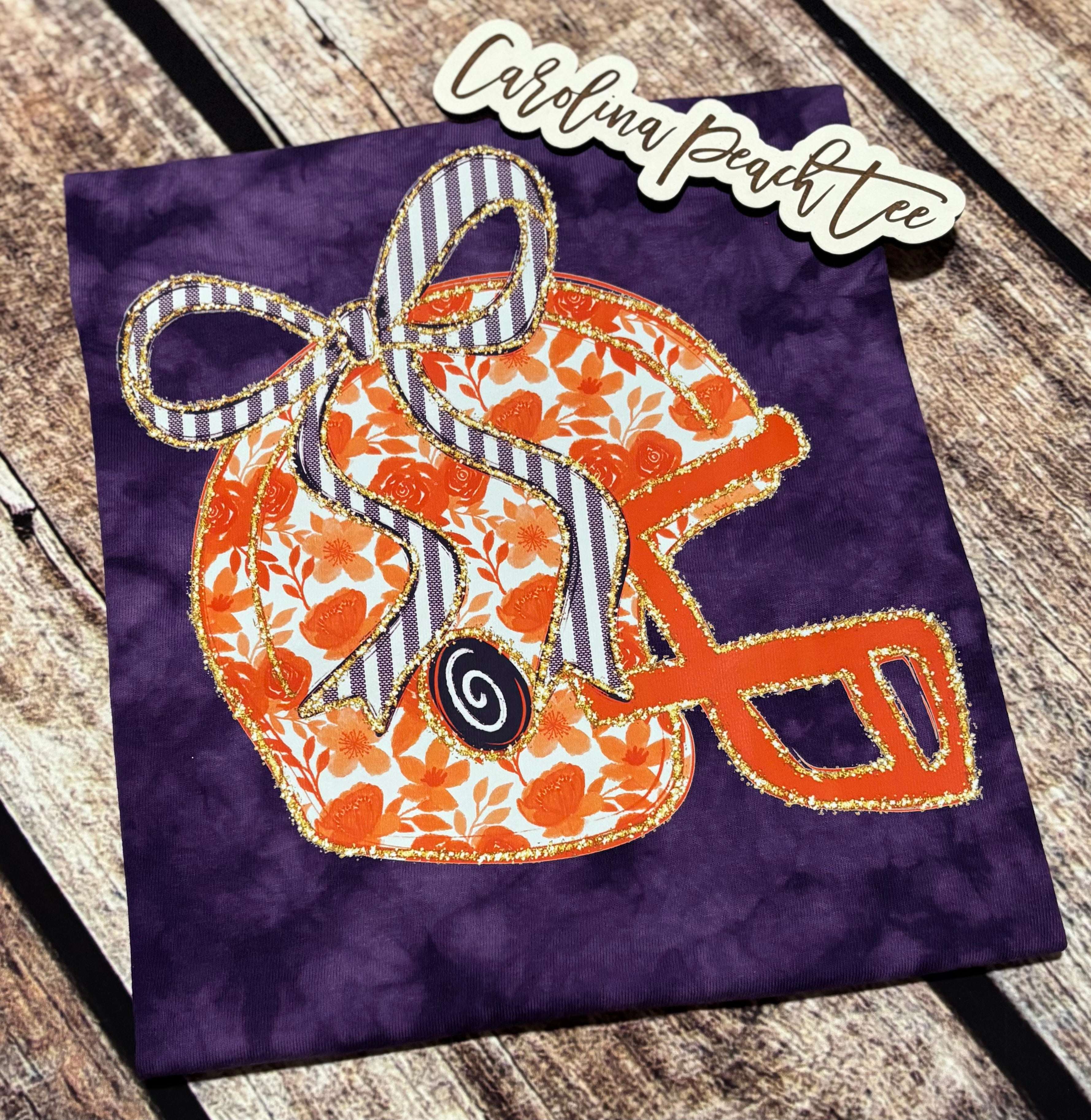 Clemson- Crystal Wash Seersucker Helmet