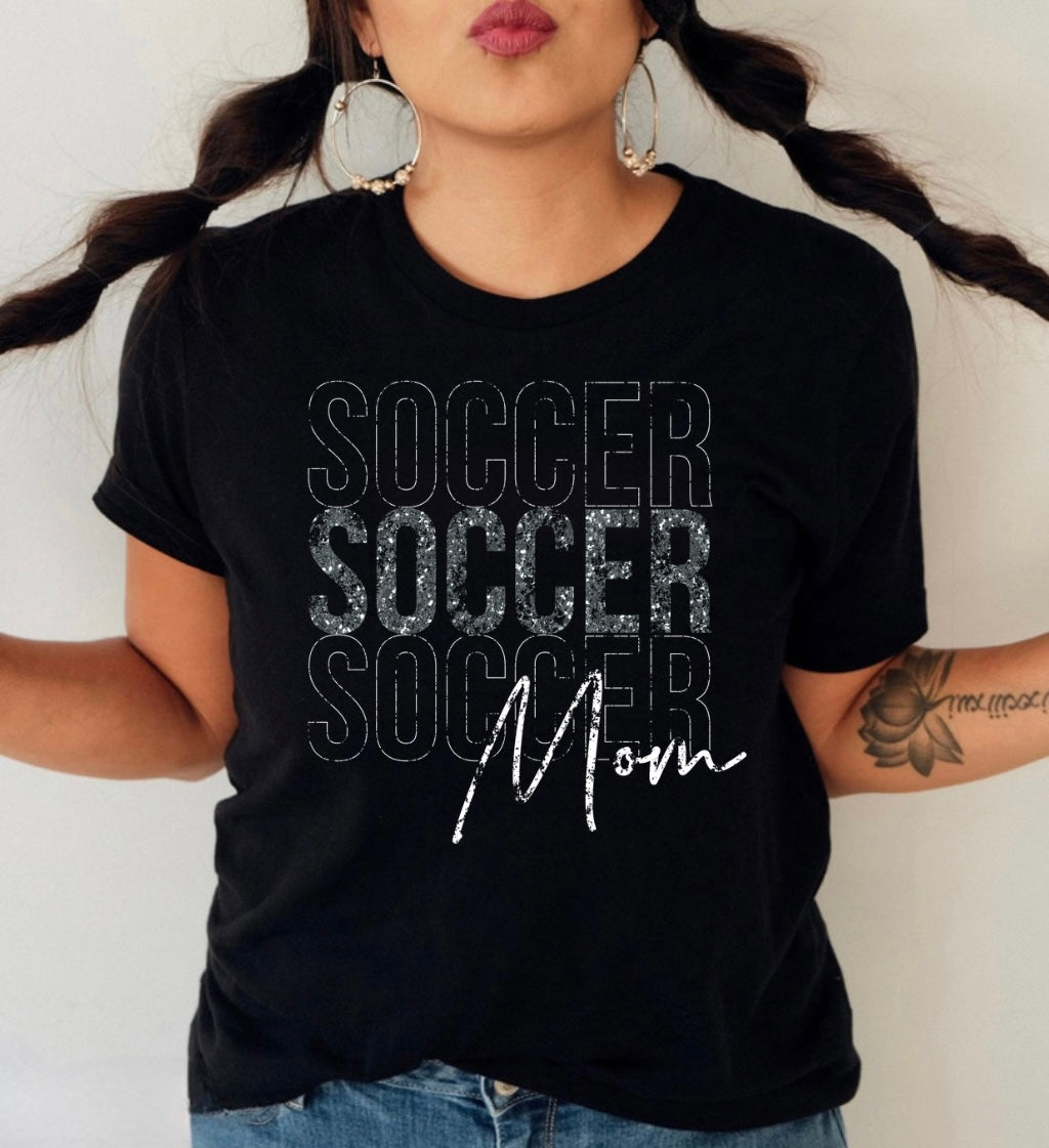 Soccer Mom Bling Tee