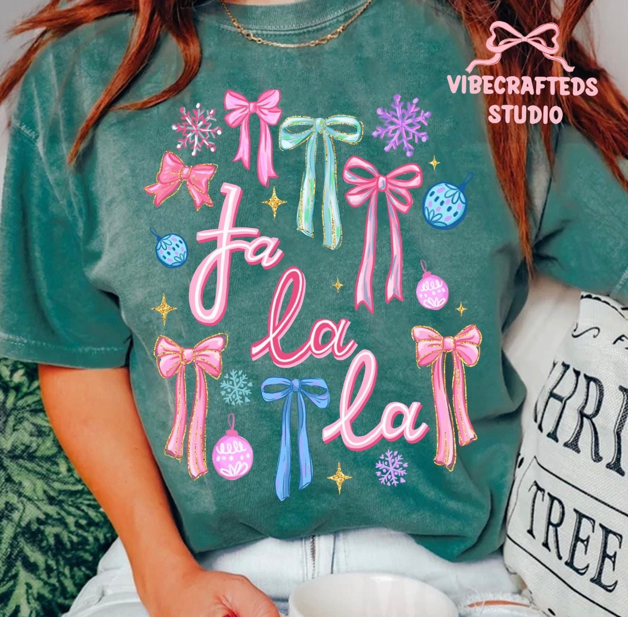 Christmas- FaLaLa (Comfort Color)