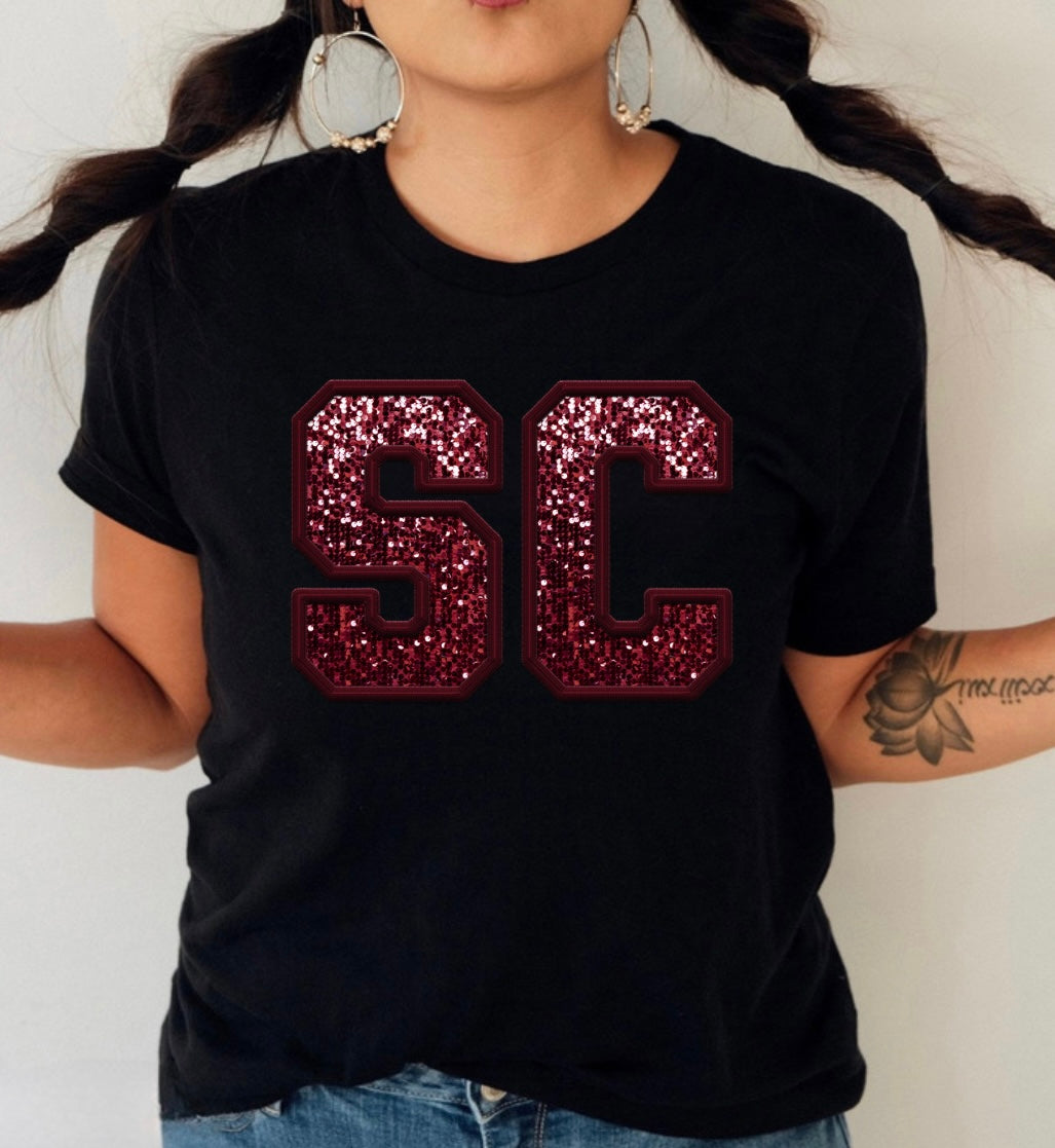 Carolina- Faux Sequin Patch