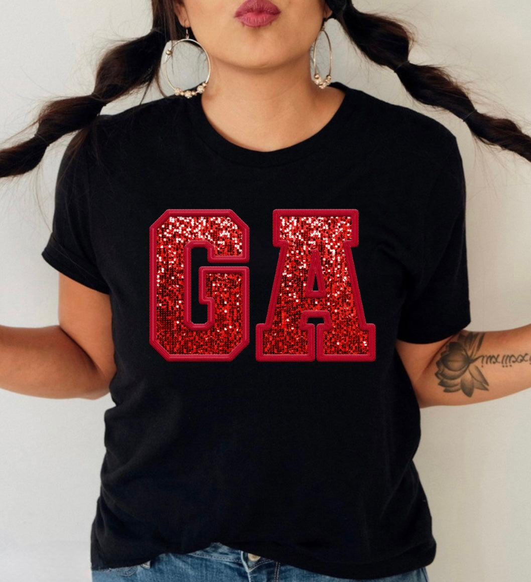 Georgia- Faux Sequin Patch