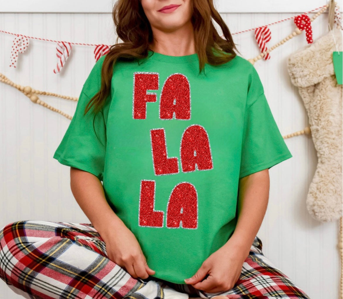 Christmas- Faux Glitter FaLaLa