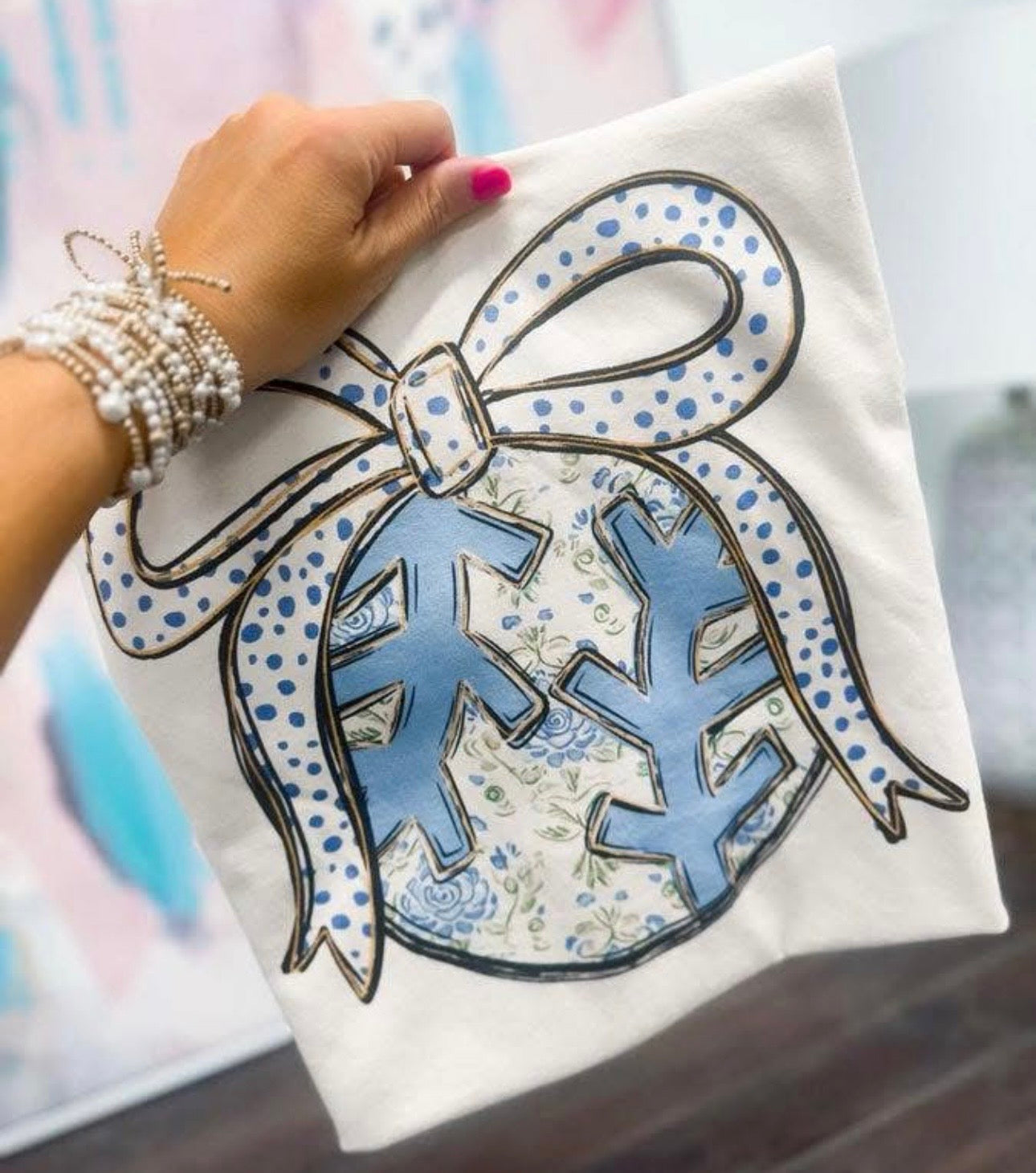 Baseball- Floral Ball