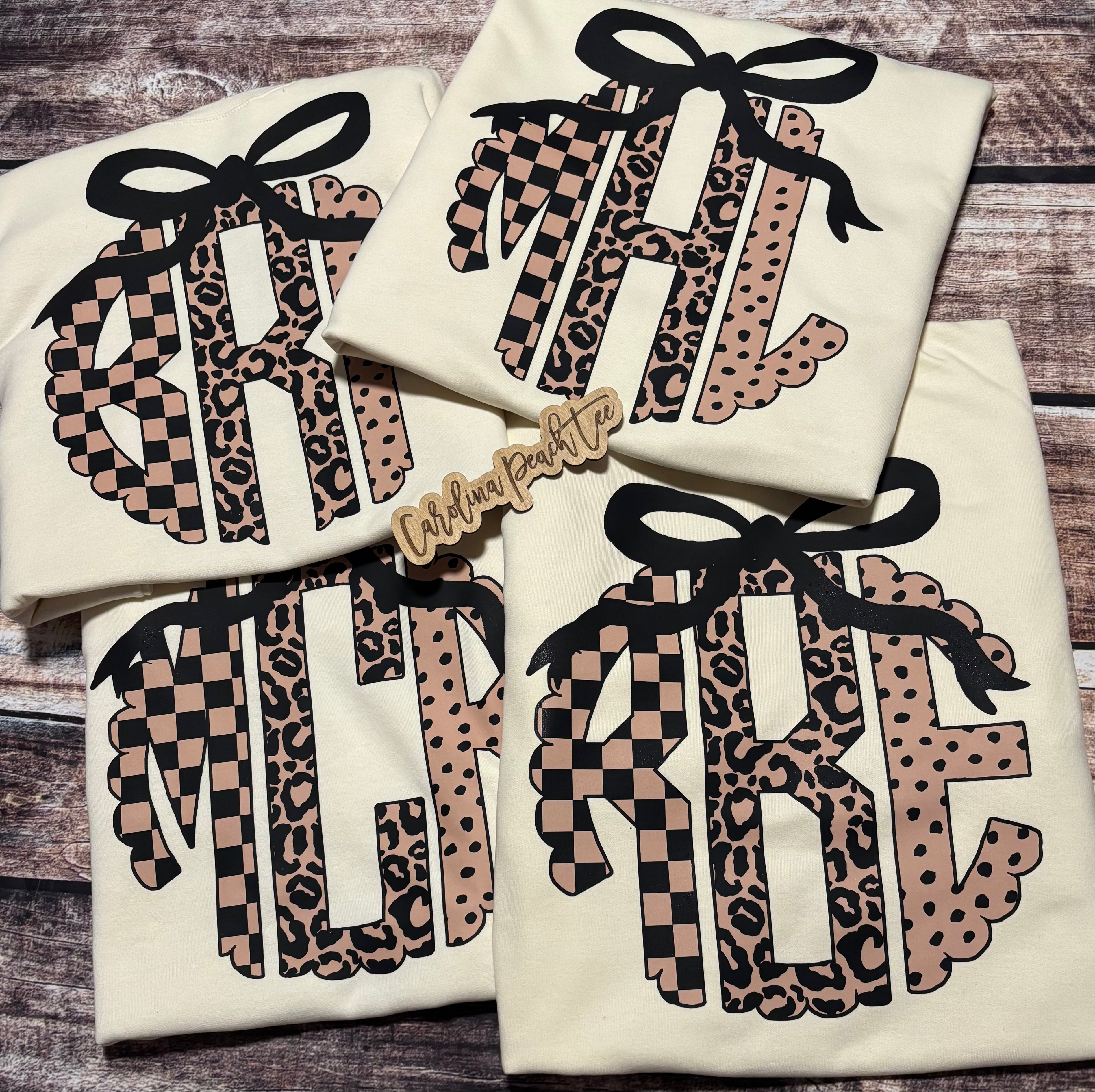 Monogram- Brown and Black