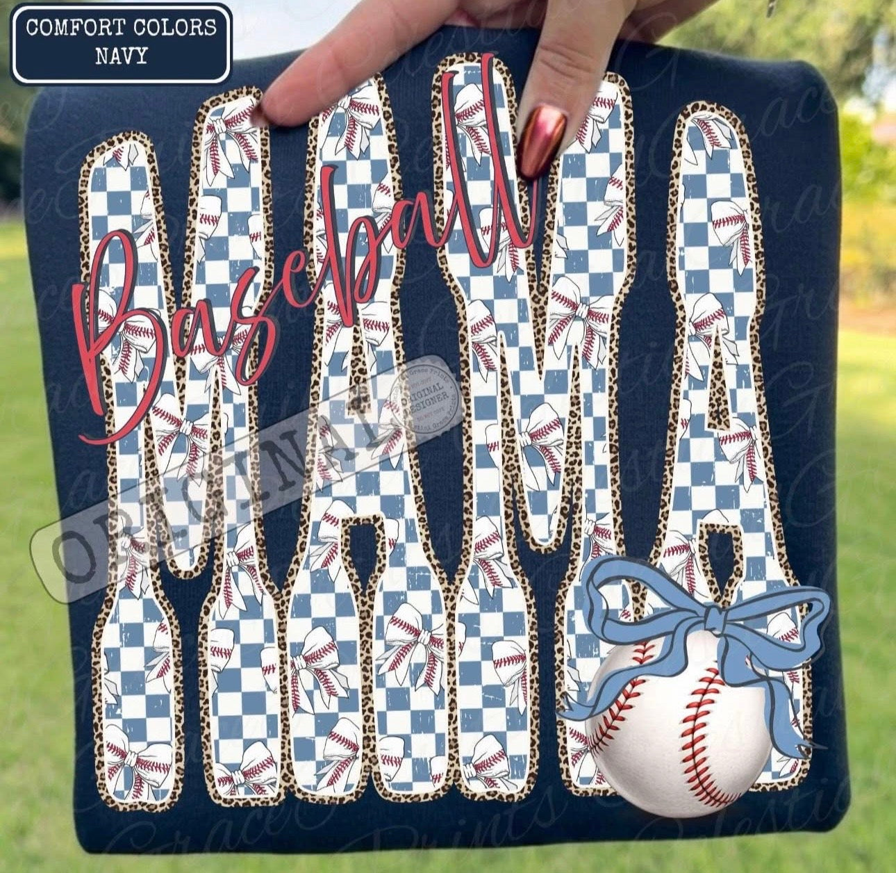 Baseball + Mama {Comfort Colors}