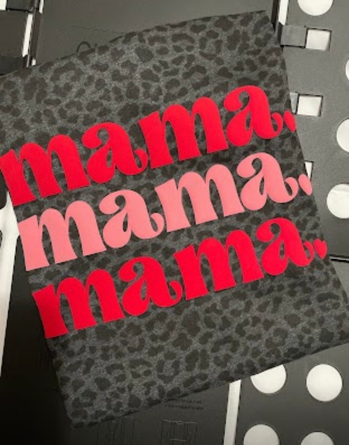 Valentine- Puff Vinyl Mama/Mini- Leopard