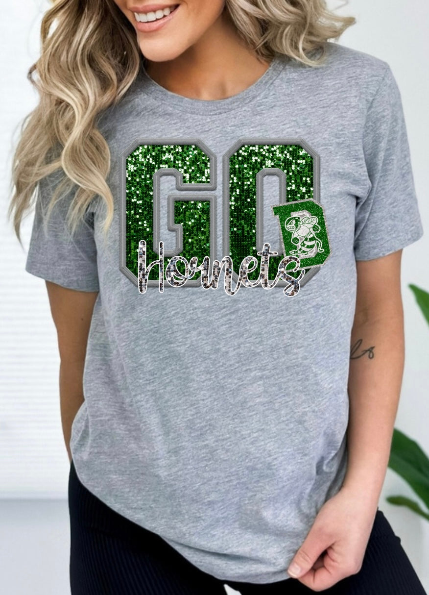 Dixie- Faux Sequin Patch
