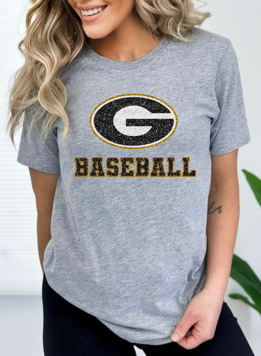 Greenwood- Faux Glitter Baseball