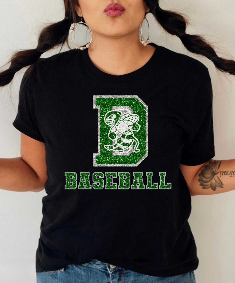 Dixie- Faux Glitter Baseball