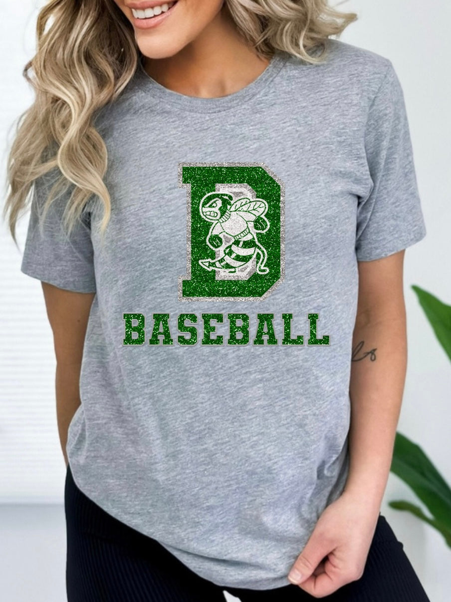 Dixie- Faux Glitter Baseball