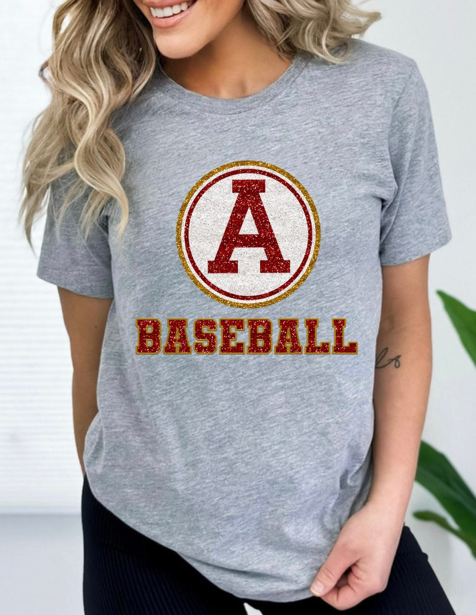 Abbeville- Faux Glitter Baseball