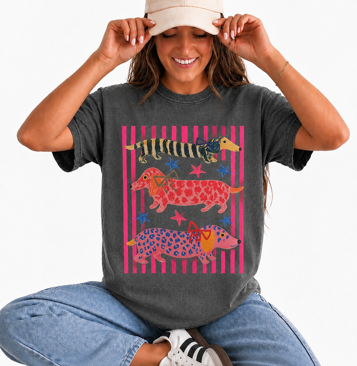 Animal- Animal Print Dachshund {Comfort Colors}