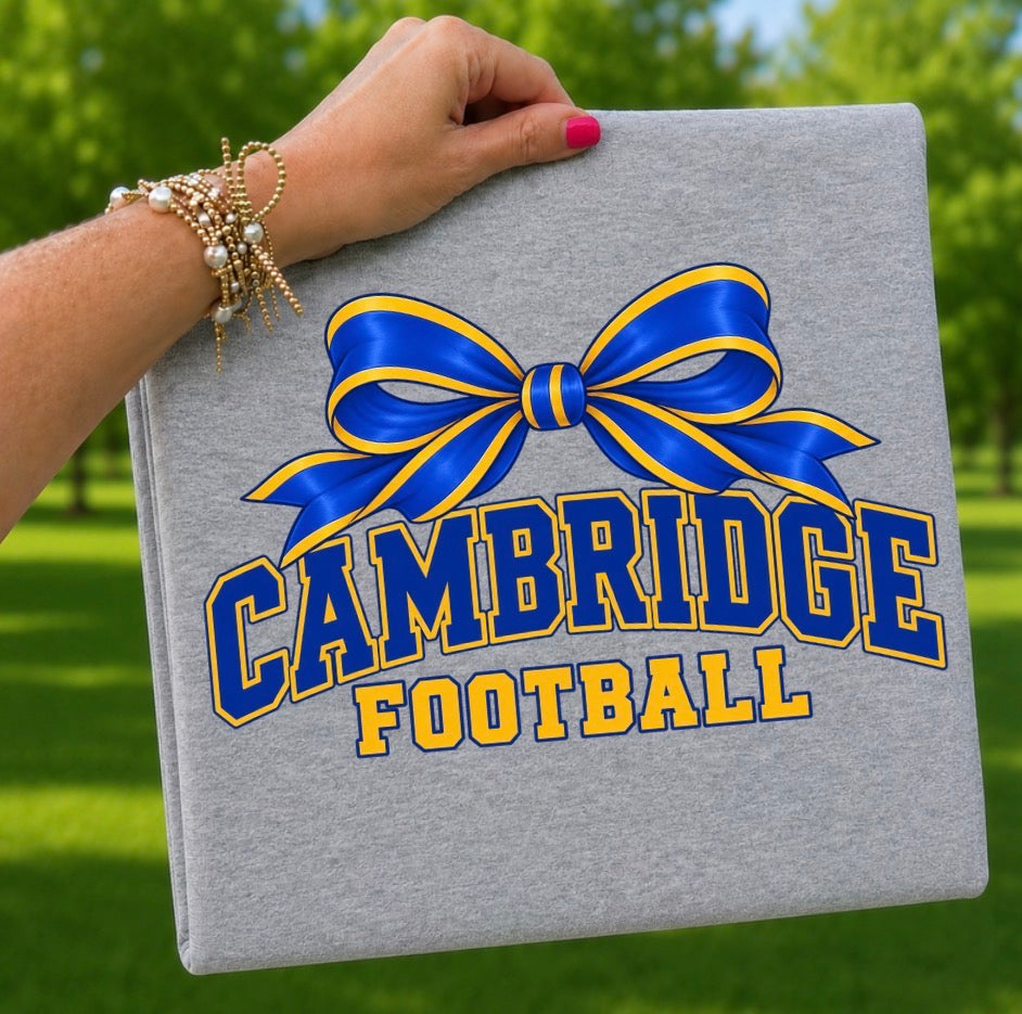 Cambridge- Cambridge Football Bow