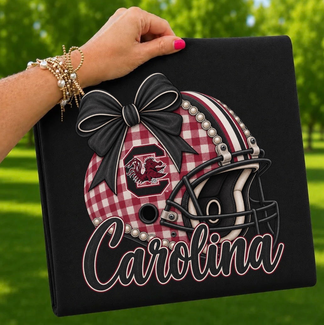 Carolina- Checkered Helmet