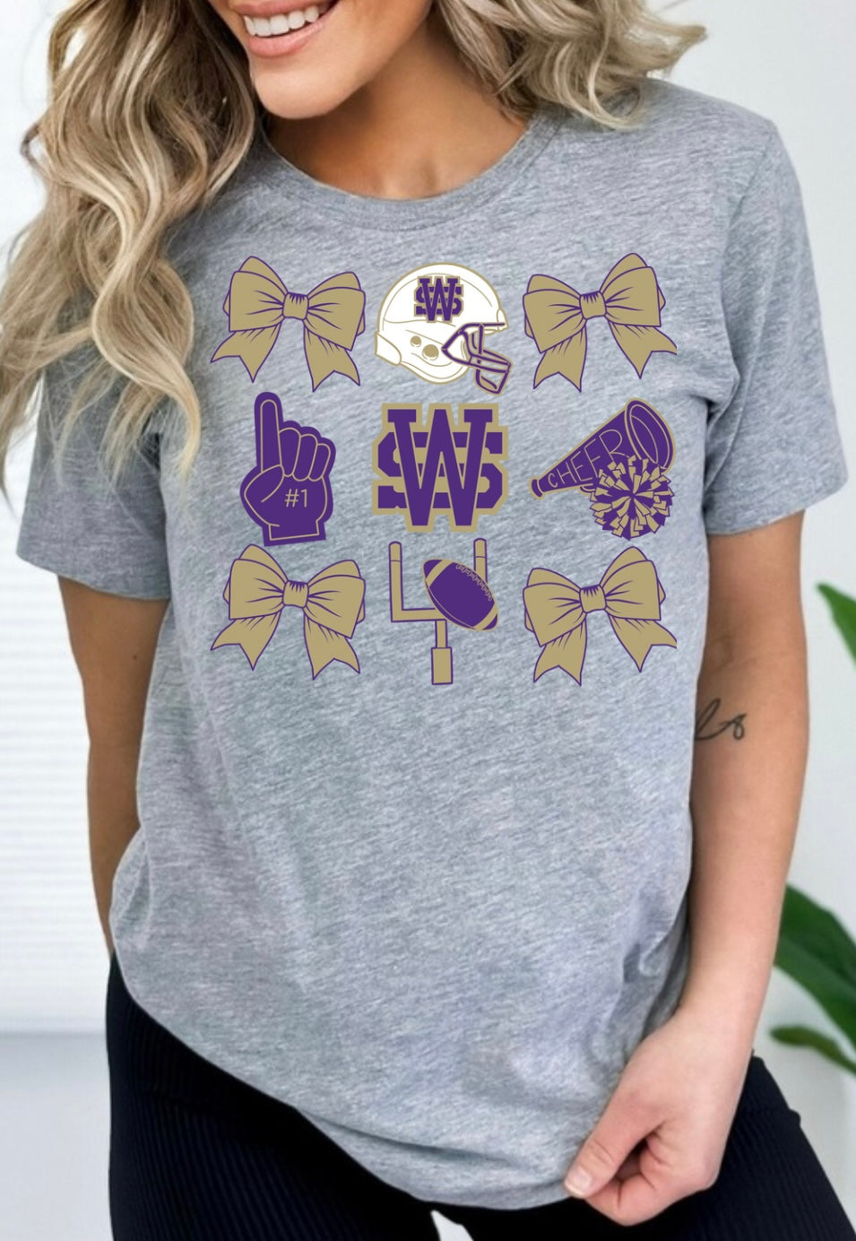 Ware Shoals- Football + Cheer Bow Collage