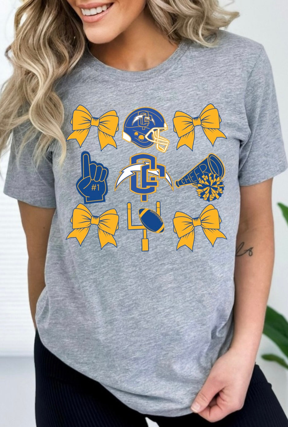 Calhoun Falls- Football + Cheer Bow Collage
