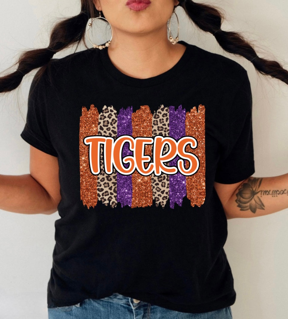 Clemson- Tigers Brushstroke
