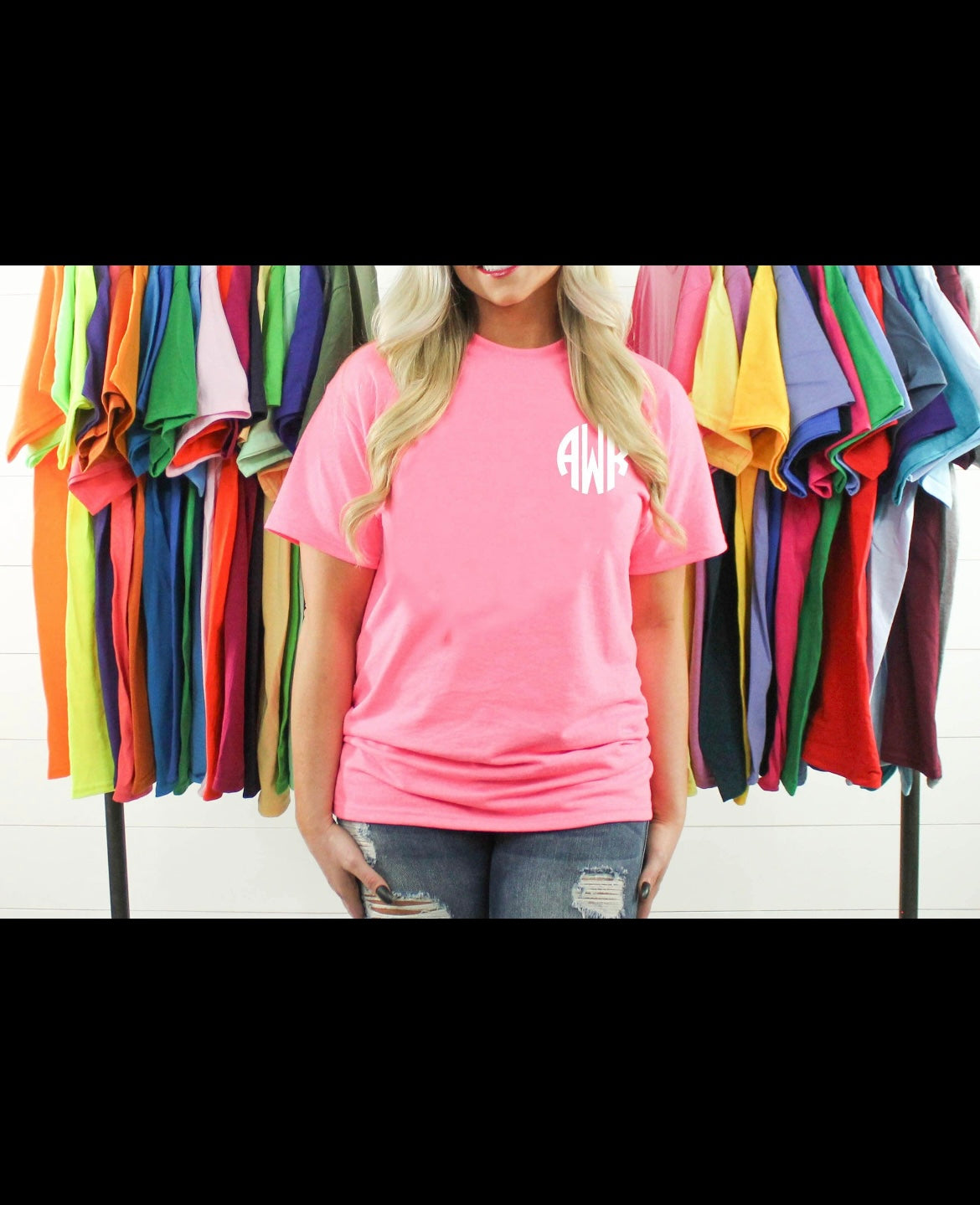 Mystery Color Monogram Tee