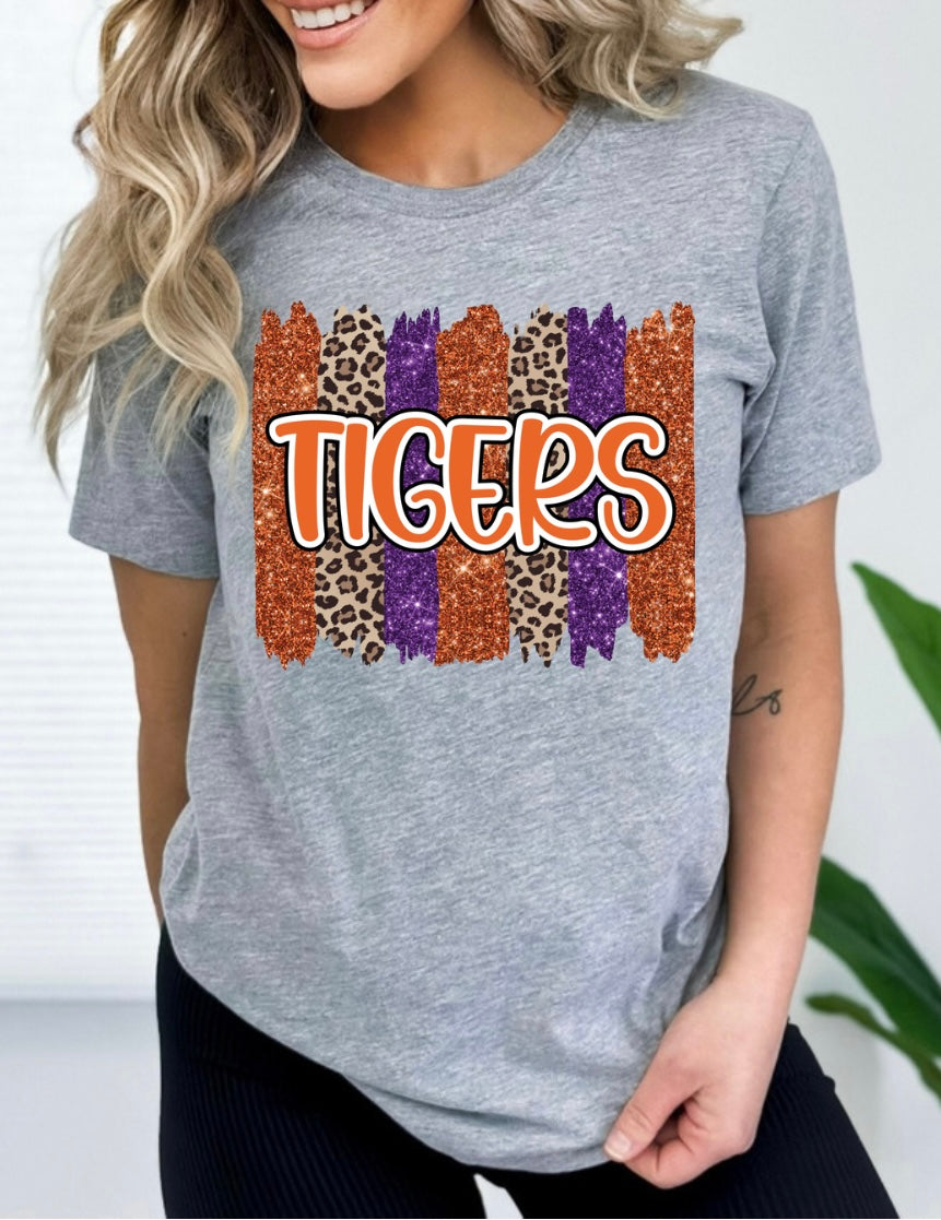 Clemson- Tigers Brushstroke