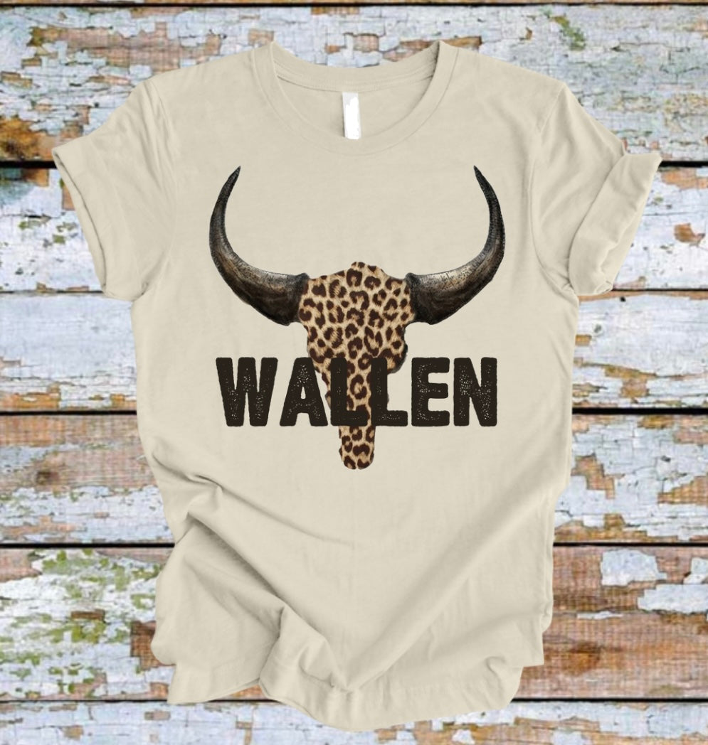 Wallen- Leopard Skull Tee